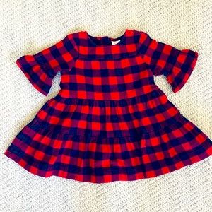 Hanna Andersson Buffalo Check Plaid Dress Size 3